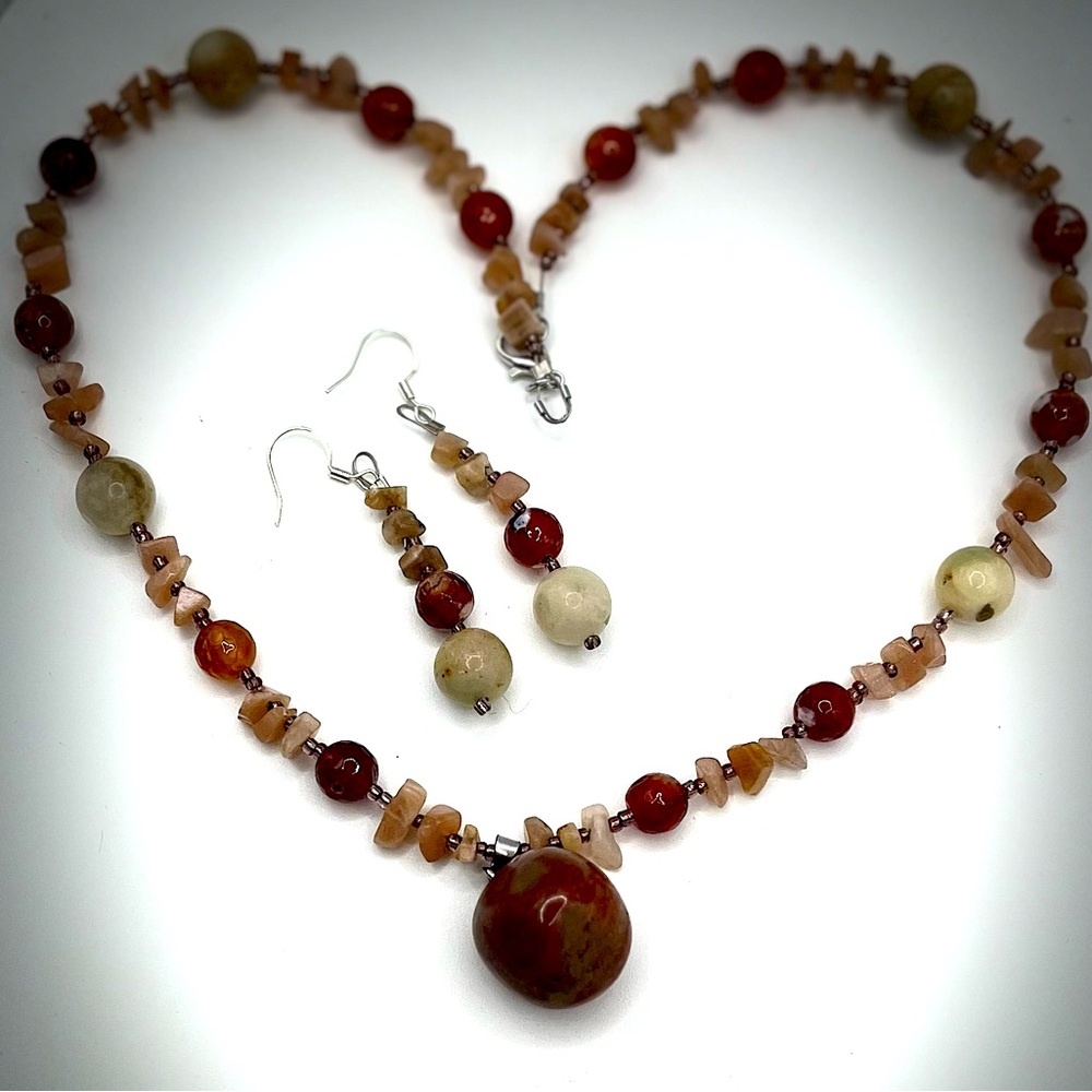Mixed Stones Necklace Set